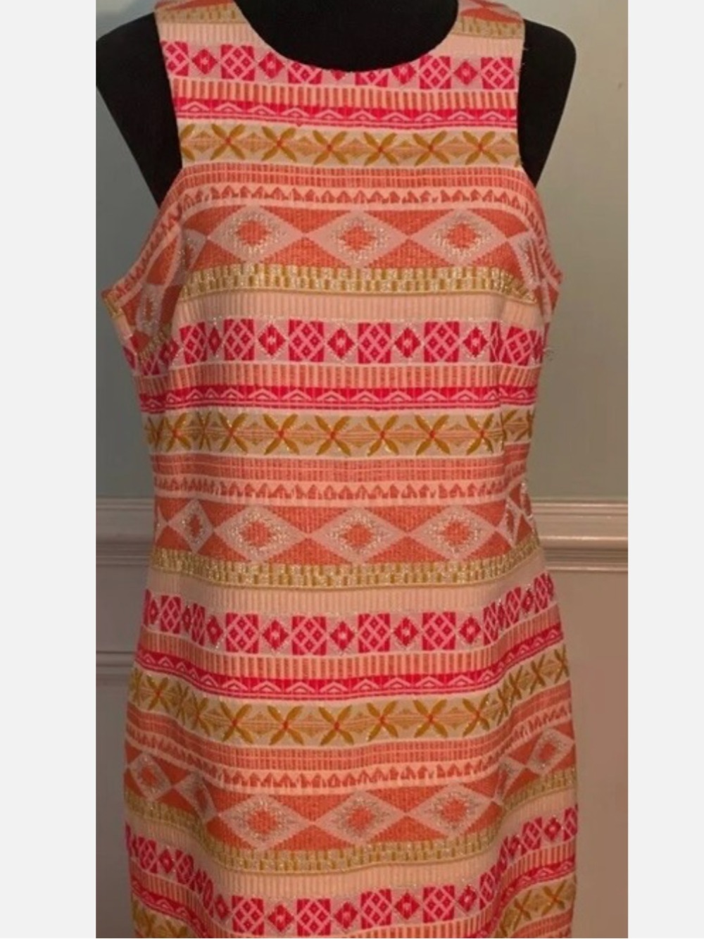 Britt Ryan Racerback Aztec Print Dress